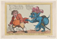 The New Property Tax Paying His Respects To John Bull, April 16, 1806., April 16, 1806. Creator: Thomas Rowlandson.