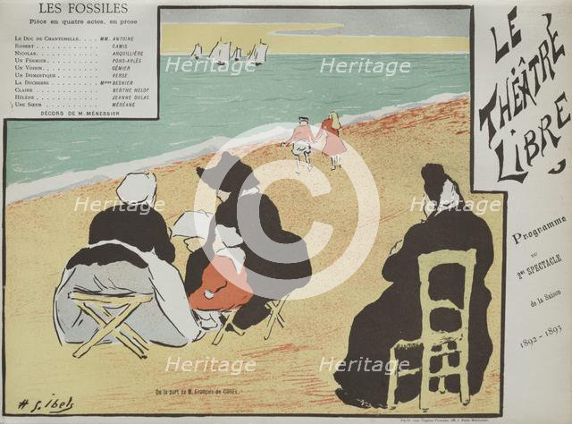 Les Fossiles (Program from Théâtre Libre), 1892. Creator: Henri Gabriel Ibels (French, 1867-1936).
