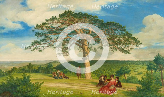 Die Breite Föhre nächst der Brühl bei Mödling, 1838. Creator: Schnorr von Carolsfeld, Ludwig Ferdinand (1788-1853).