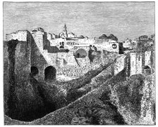 The southern ramparts of Jerusalem, c1890. Artist: Unknown