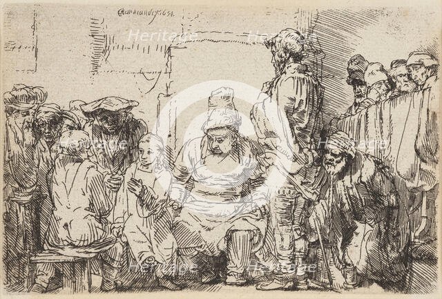 Christ Disputing with the Doctors, 1654. Creator: Rembrandt Harmensz van Rijn.