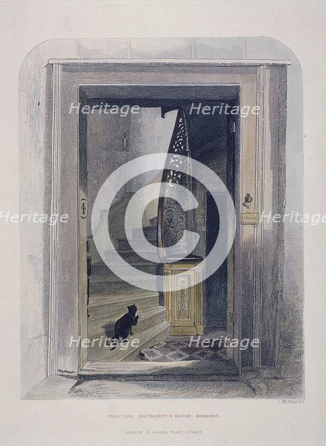 Southampton House, Chancery Lane, London, 1851. Artist: John Wykeham Archer