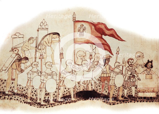 Hernandez Cortes, Spanish conquistador, 16th century. Artist: Unknown