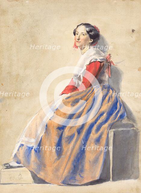 Woman from Italy , 1851-1853. Creator: Vojtech Klimkovic.