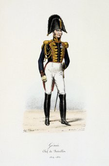 'Génie, Chef de Bataillon', 1814-30. Artist: Eugene Titeux