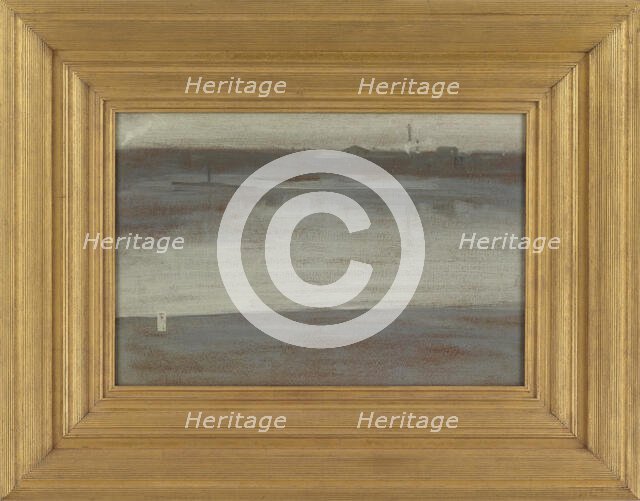 Symphony in Grey: Early Morning, Thames, 1871. Creator: James Abbott McNeill Whistler.