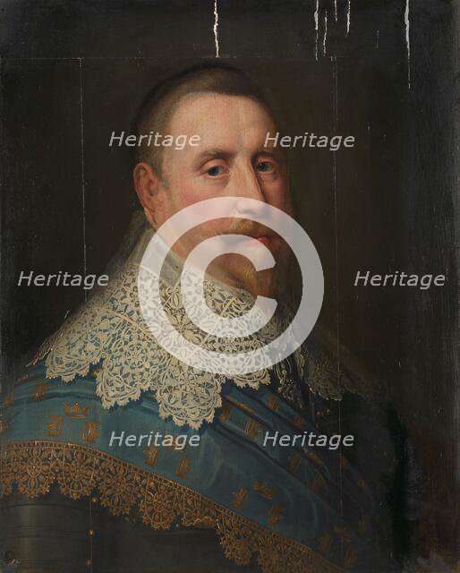 Portrait of Gustav II Adolf (1594-1632), King of Sweden, in or after c.1633. Creator: Unknown.
