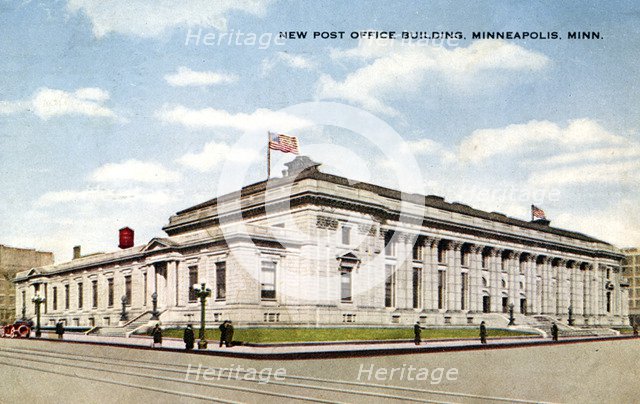 New Post Office building, Minneapolis, Minnesota, USA, 1919. Artist: Unknown