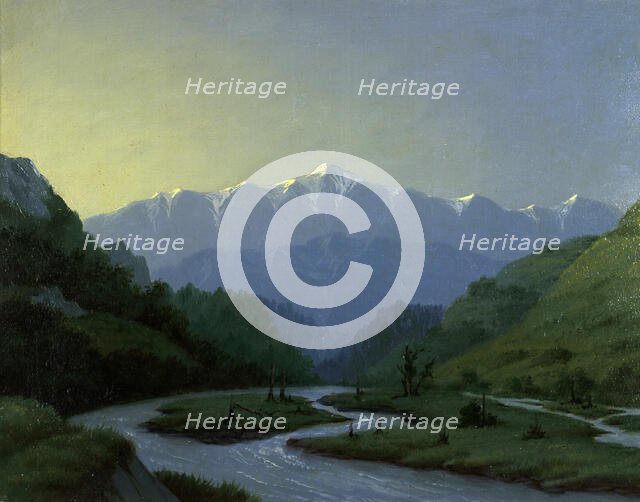 Valley of the Charysh River, Near the Village of Korgon Altai, 1880-1897. Creator: Pavel Mikhailovich Kosharov.