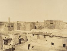 Jérusalem. Vue des Remparts., 1860 or later. Creator: Louis de Clercq.