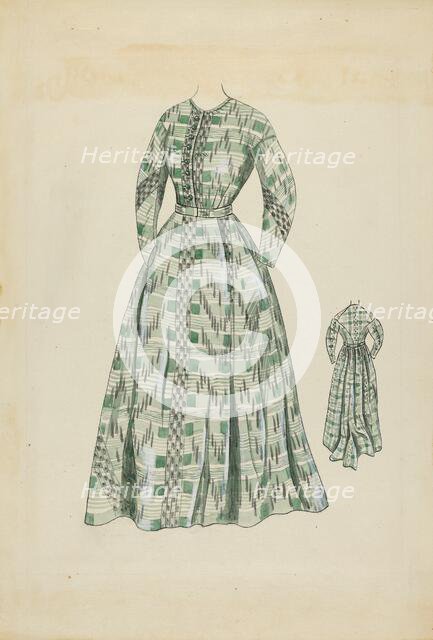 Woman's Dress, c. 1936. Creator: Rosalia Lane.