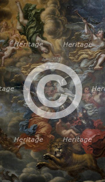 Allegory of the glorious exploits of Swedish kings, 1693. Creator: David Klocker Ehrenstrahl.