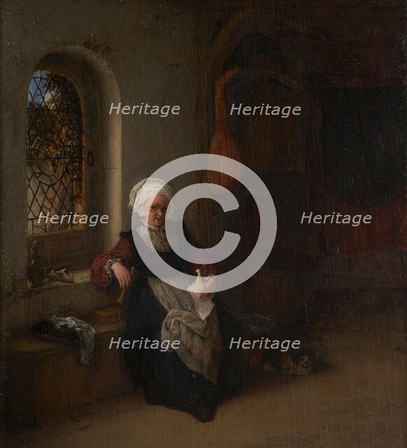 The woman has the letter, between 1630 and 1685. Creator: Adriaen van Ostade.