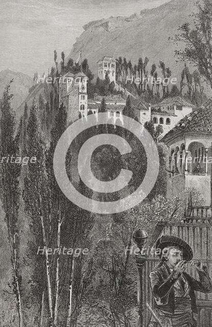 The Generalife, Granada, Andalusia, Spain, 1890.  Creator: Unknown.