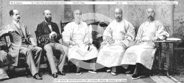 ''The Sikkim Negotiations--The Chinese Special Mission to India', 1890. Creator: Unknown.