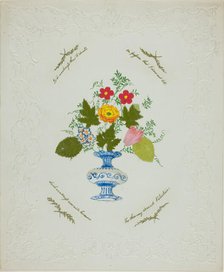 Is it Weakness thus to Dwell (valentine), c. 1840. Creator: George Kershaw.