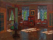 Old Library, 1916. Creator: Stanislav Julianovic Zukovskij.