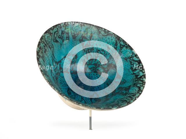 Bowl with central elephant, about 1200. Creator: Unknown.