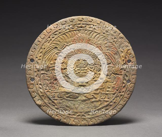 Mirror Back with Great Goddess, 400-550. Creator: Unknown.