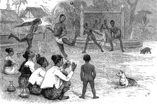 'Our Burmese brothers playing football in Mandalay', 1886.  Creator: Unknown.