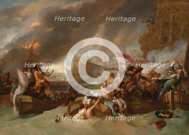 The Battle of La Hogue, 1778. Creator: Benjamin West.