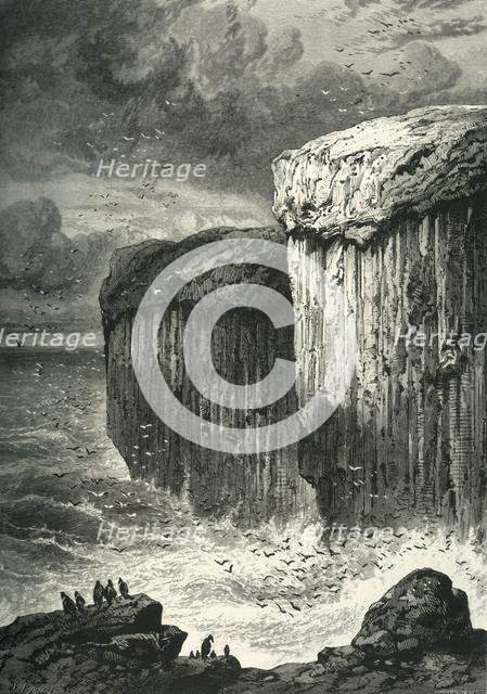 'Fingal's Cave, Staffa', c1870.