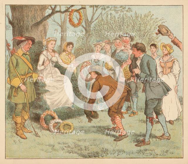 '...they went to a bower...', c1885, (1934). Creator: Randolph Caldecott.