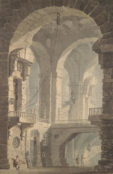 Dark Prison (Carcere Oscura), 1790-99. Creator: JMW Turner.