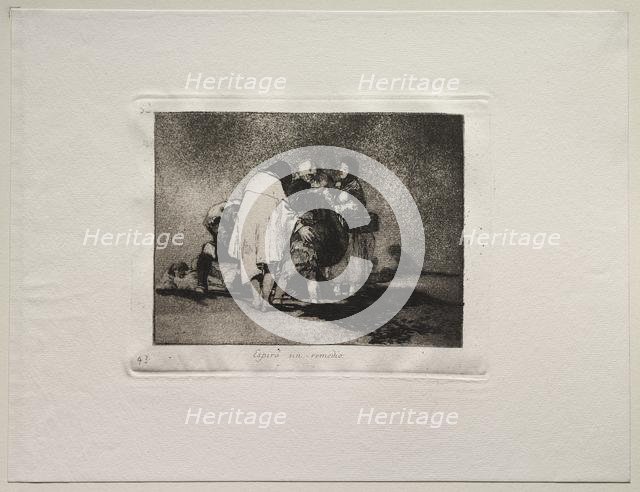 The Horrors of War: There Was Nothing to be Done and He Died. Creator: Francisco de Goya (Spanish, 1746-1828).