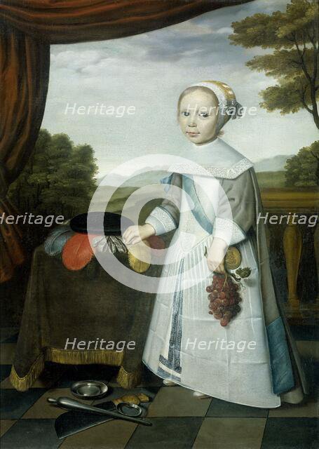 Portrait of Johannes van Rees (1662-1690/91), Half Brother of Elisabeth van Oosten, as a Child, 1663 Creator: Willem Jansz. Ploy.