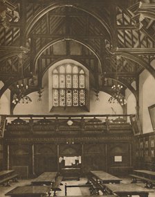 'Hall of Gray's Inn, Where The Comedy of Errors Was Acted in Shakespeare's Lifetime', c1935. Creator: Unknown.