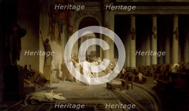 The Death of Caesar. Artist: Gerôme, Jean-Léon (1824-1904)