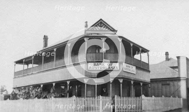 Bank of Australasia,  Charlotte Street, Crows Nest, Queensland, 1924. Creator: Jack Bain.