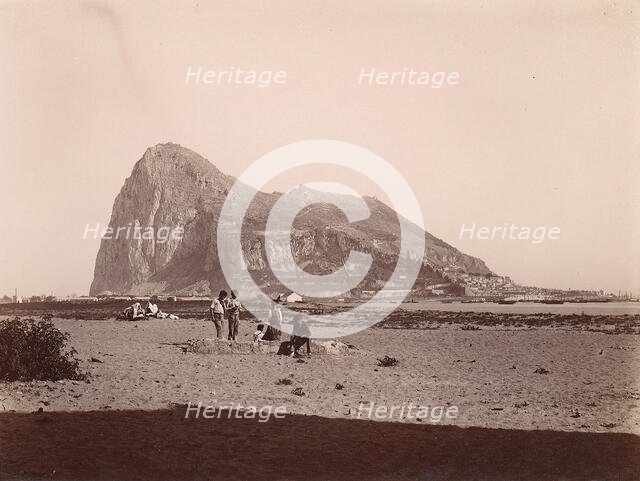Rock of Gibraltar, 1880s-90s. Creator: Unknown.