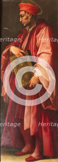 Cosimo il Vecchio as Saint Cosmas, 1557-1559. Creator: Vasari, Giorgio (1511-1574).