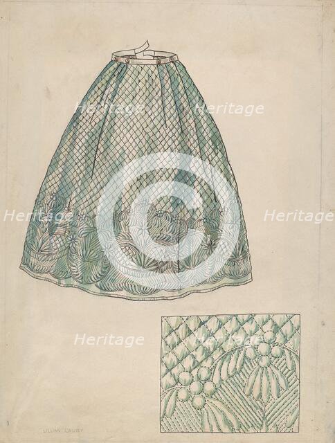 Petticoat, c. 1936. Creator: Lillian Causey.