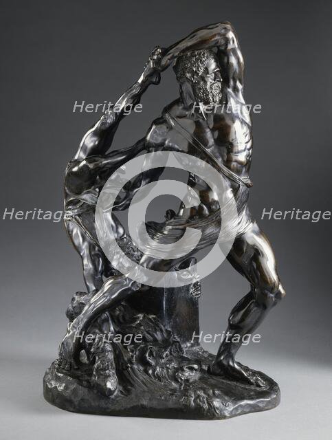 Hercules and Lychas, Modelled in 1796; this cast c.1825-1850. Creator: Antonio Canova.