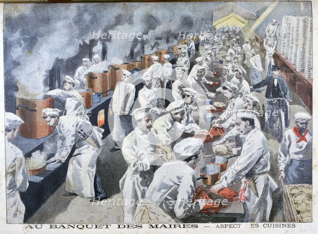 Mayor's Banquet, Paris, 1900. Artist: Unknown