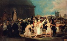 A Procession of Flagellants. Artist: Goya, Francisco, de (1746-1828)