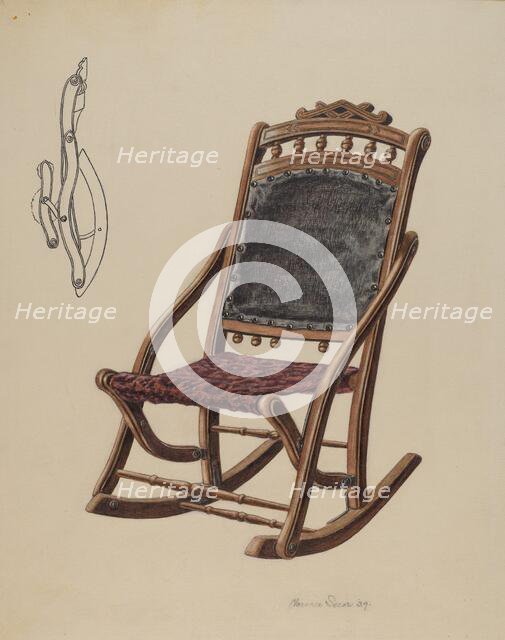 Child's Rocking Chair, 1939. Creator: Clarence Secor.