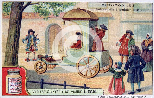 A car with pedals, 1690, (c1900). Artist: Unknown
