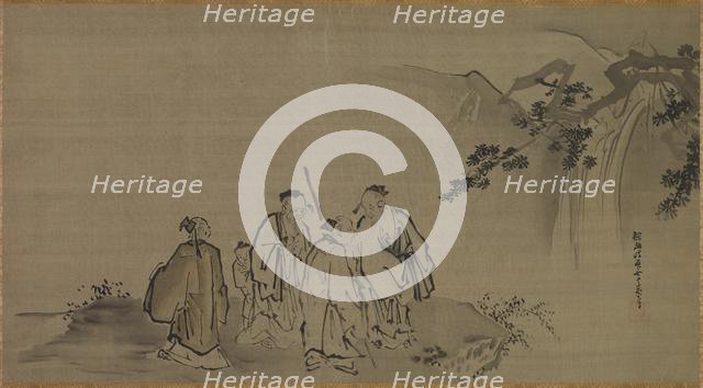 Chinese Sages, 17th century. Creator: Kano Tan?y? (Japanese, 1602-1674), attributed to.