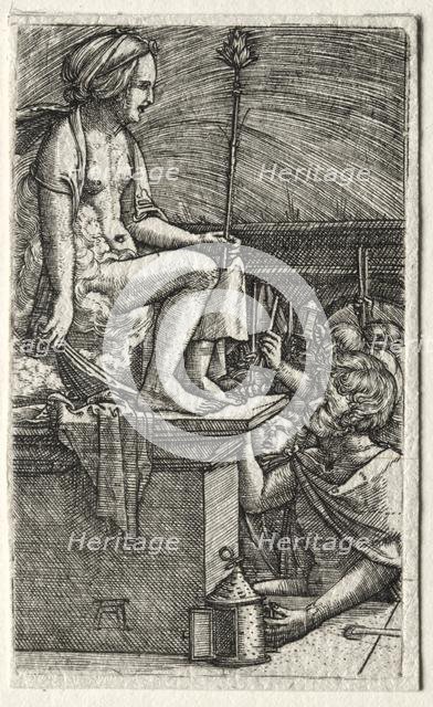 The Roman Courtesan or The Revenge of the Sorcerer Virgil, 1520-1526. Creator: Albrecht Altdorfer (German, c. 1480-1538).