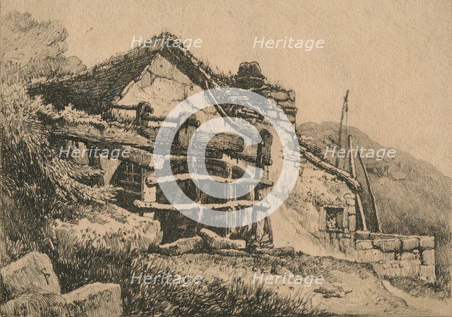 'At Tintagel', 1816. Artist: Samuel Prout.