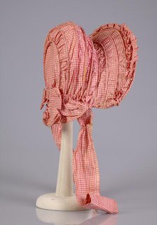 Bonnet, American, ca. 1860. Creator: Unknown.