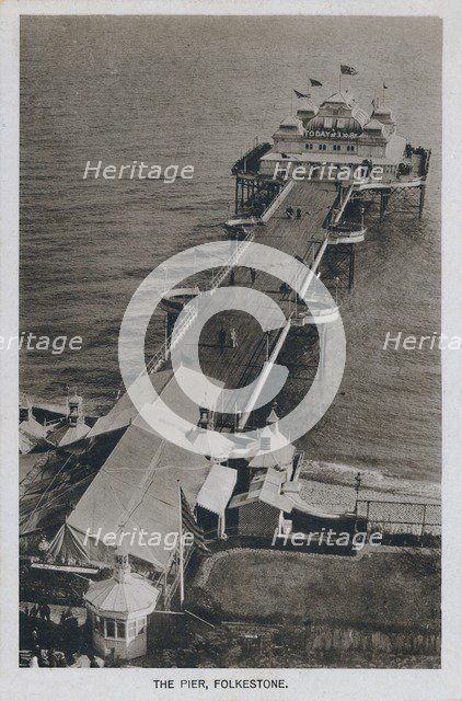 'The Pier, Folkestone', late 19th-early 20th century. Artist: Unknown.