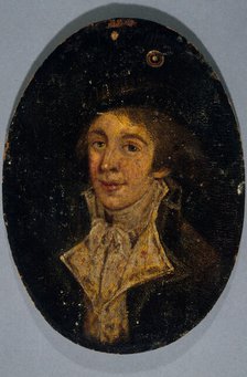 Portrait of a man, formerly presumed to be Le Peletier of Saint-Fargeau, c1789. Creator: FA Bourgeois.