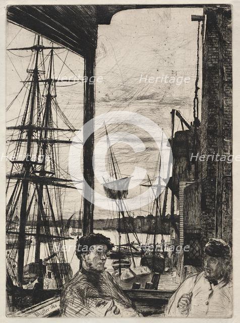 Rotherhite, 1860. Creator: James McNeill Whistler (American, 1834-1903).