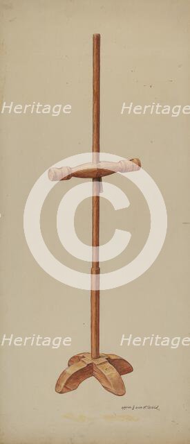 Candle Stand, c. 1938. Creator: Paul Ward.