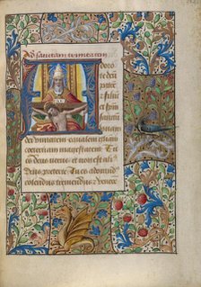 Initial A: The Trinity; Book of Hours, about 1480-1490. Creator: Georges Trubert.